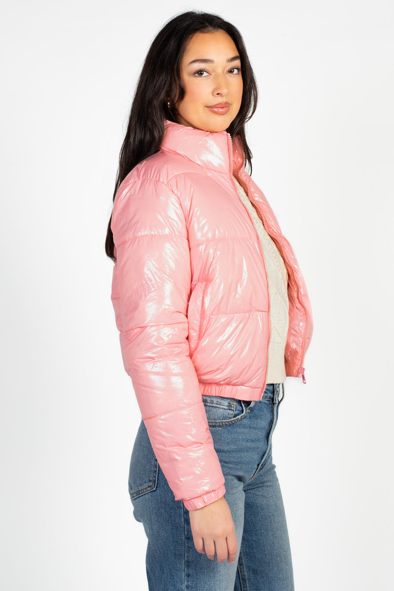 Lena Shiny Puffer Jacket