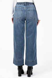 Lovervet® Utility Wide Leg Jeans - honey