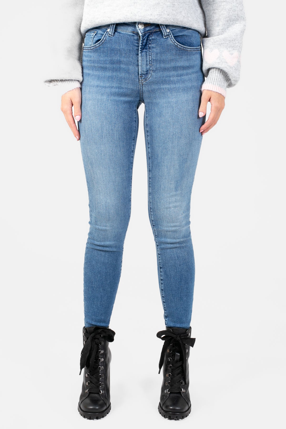 Mavi® Tess Mid-Rise Skinny Jeans - honey