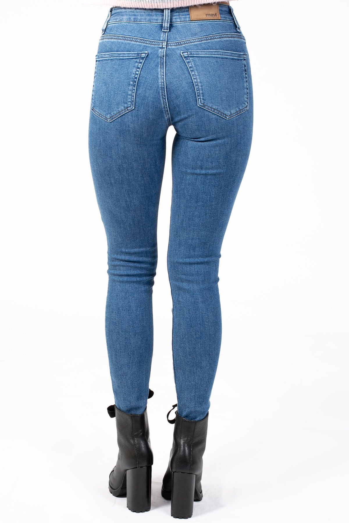 Mavi® Tess Mid-Rise Skinny Jeans - honey