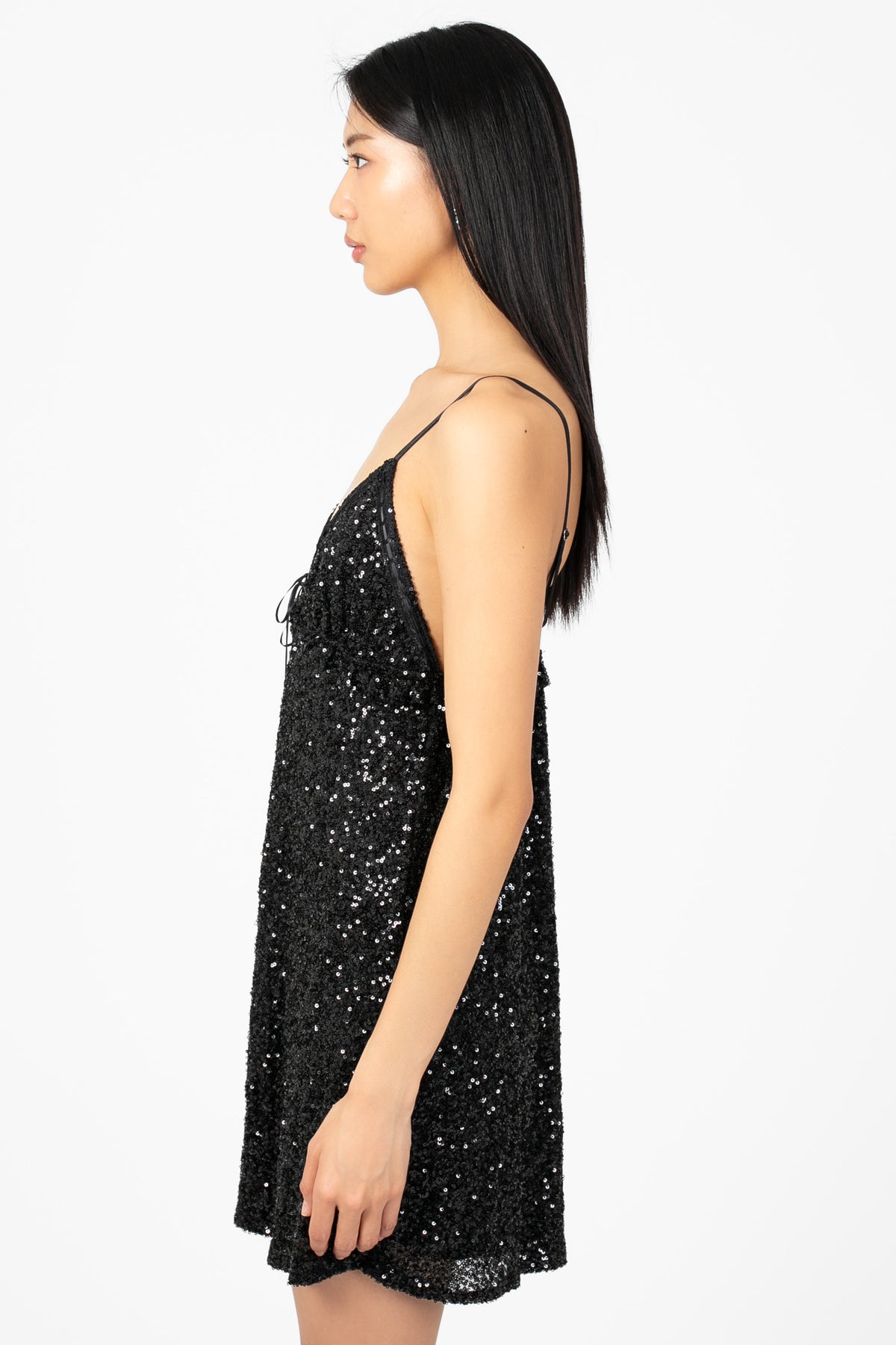 Please Please Please Sequin Mini Dress - honey