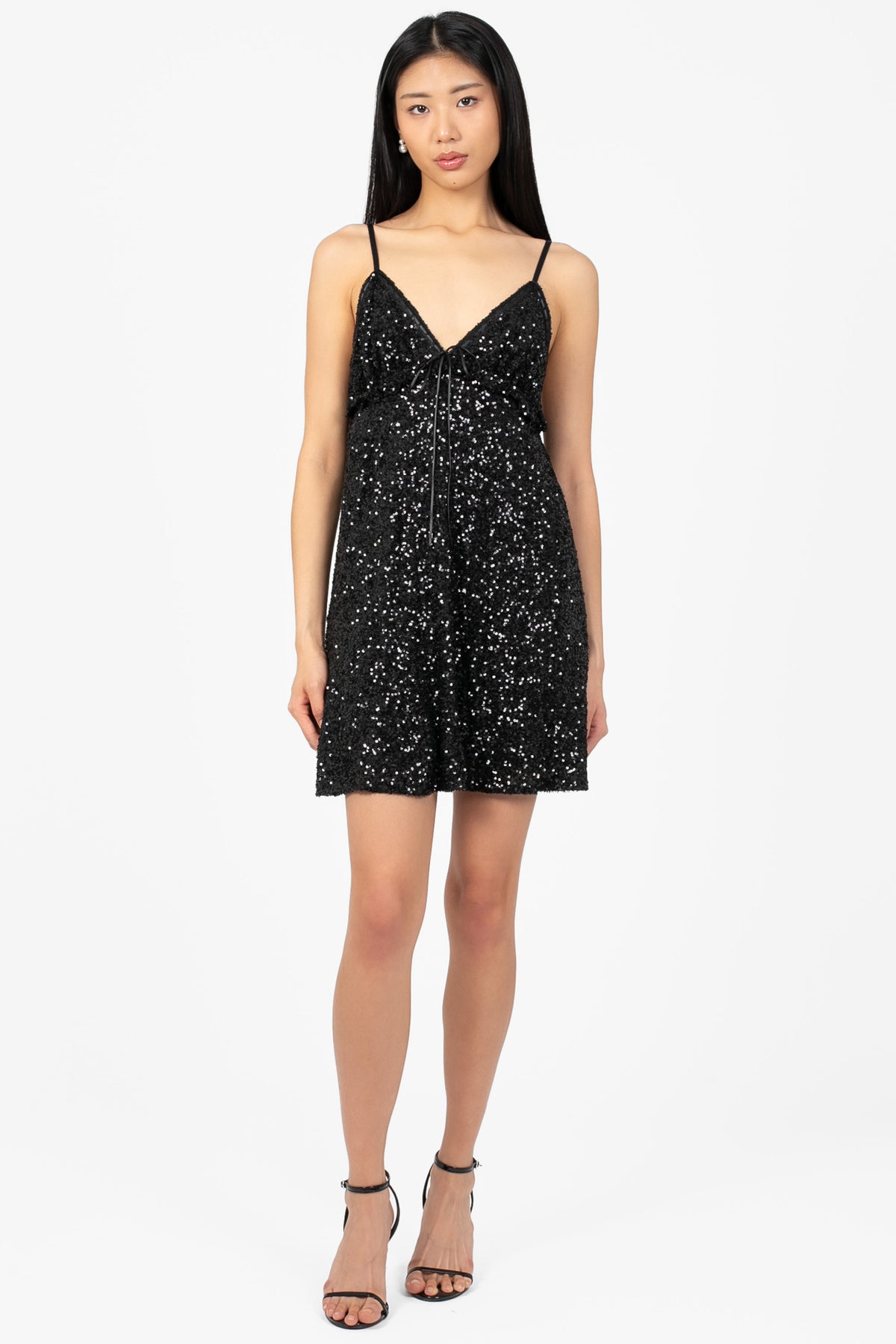 Please Please Please Sequin Mini Dress - honey