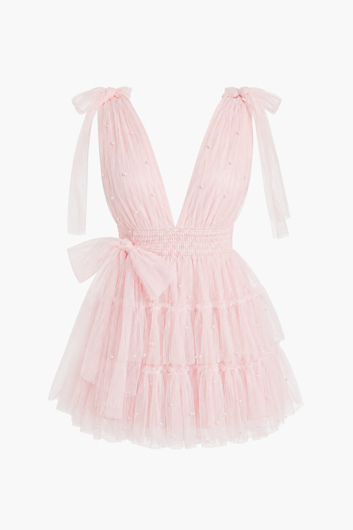Alba Embellished Tulle Mini Dress