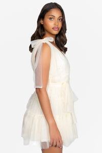 Alba Embellished Tulle Mini Dress
