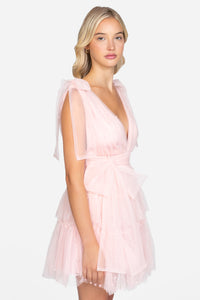 Alba Embellished Tulle Mini Dress