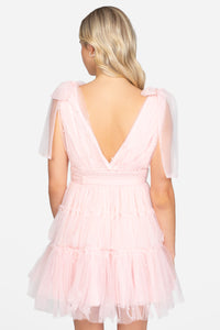 Alba Embellished Tulle Mini Dress