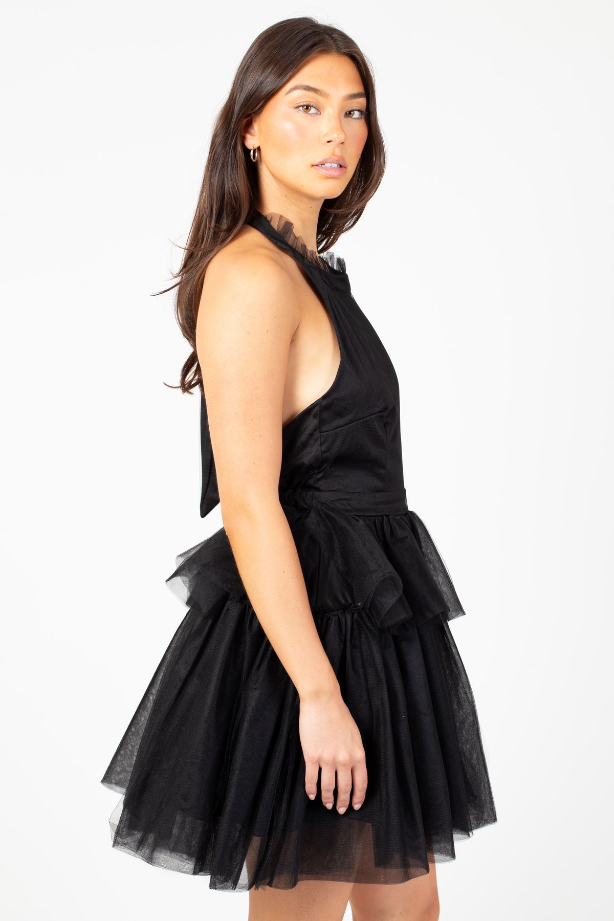 Azora Mini Azura Tulle Mini Dress – honey