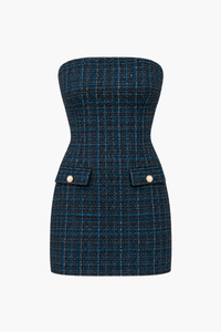 Roselle Tube Tweed Mini Dress