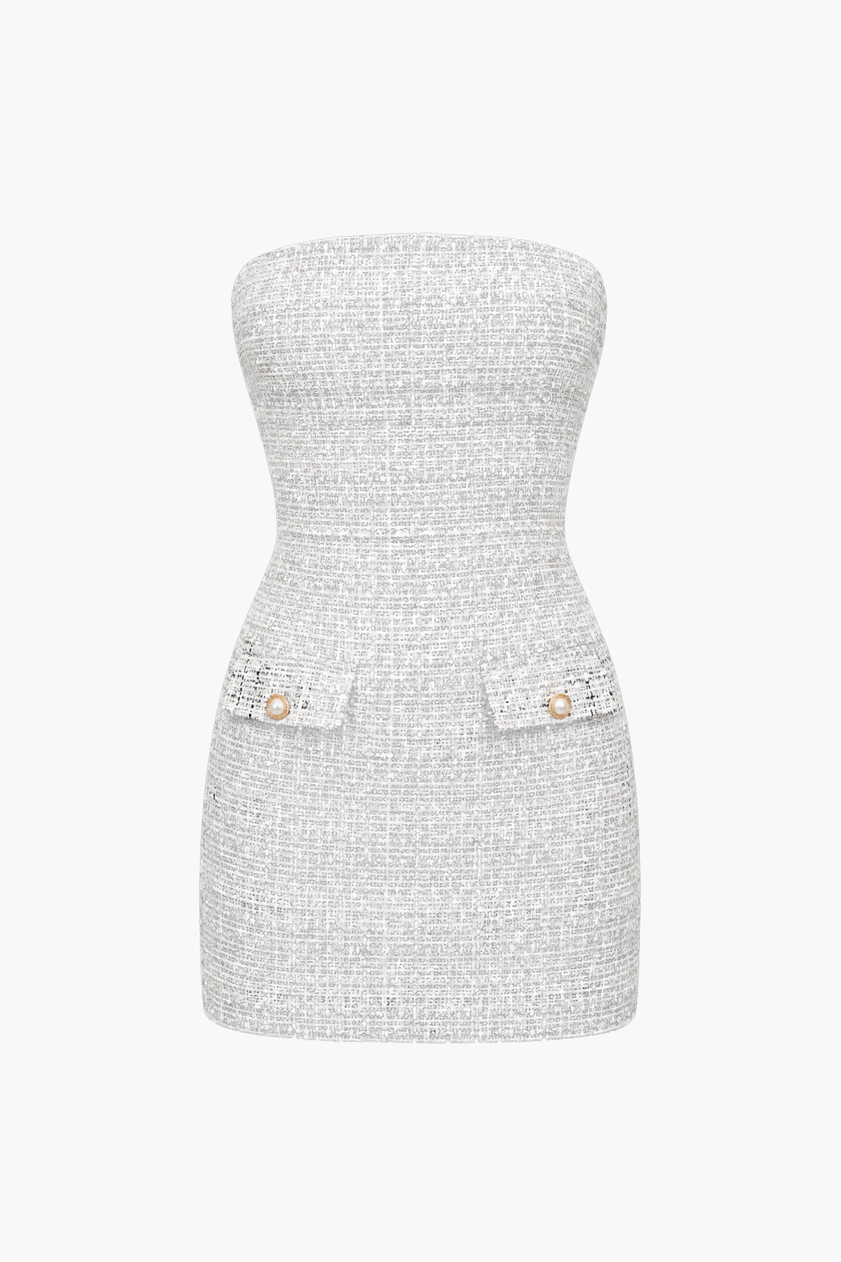 Roselle Tube Tweed Mini Dress