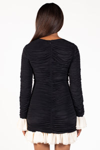 Opalina Ruched Mini Dress - honey