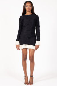 Opalina Ruched Mini Dress - honey