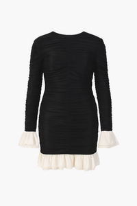 Opalina Ruched Mini Dress - honey