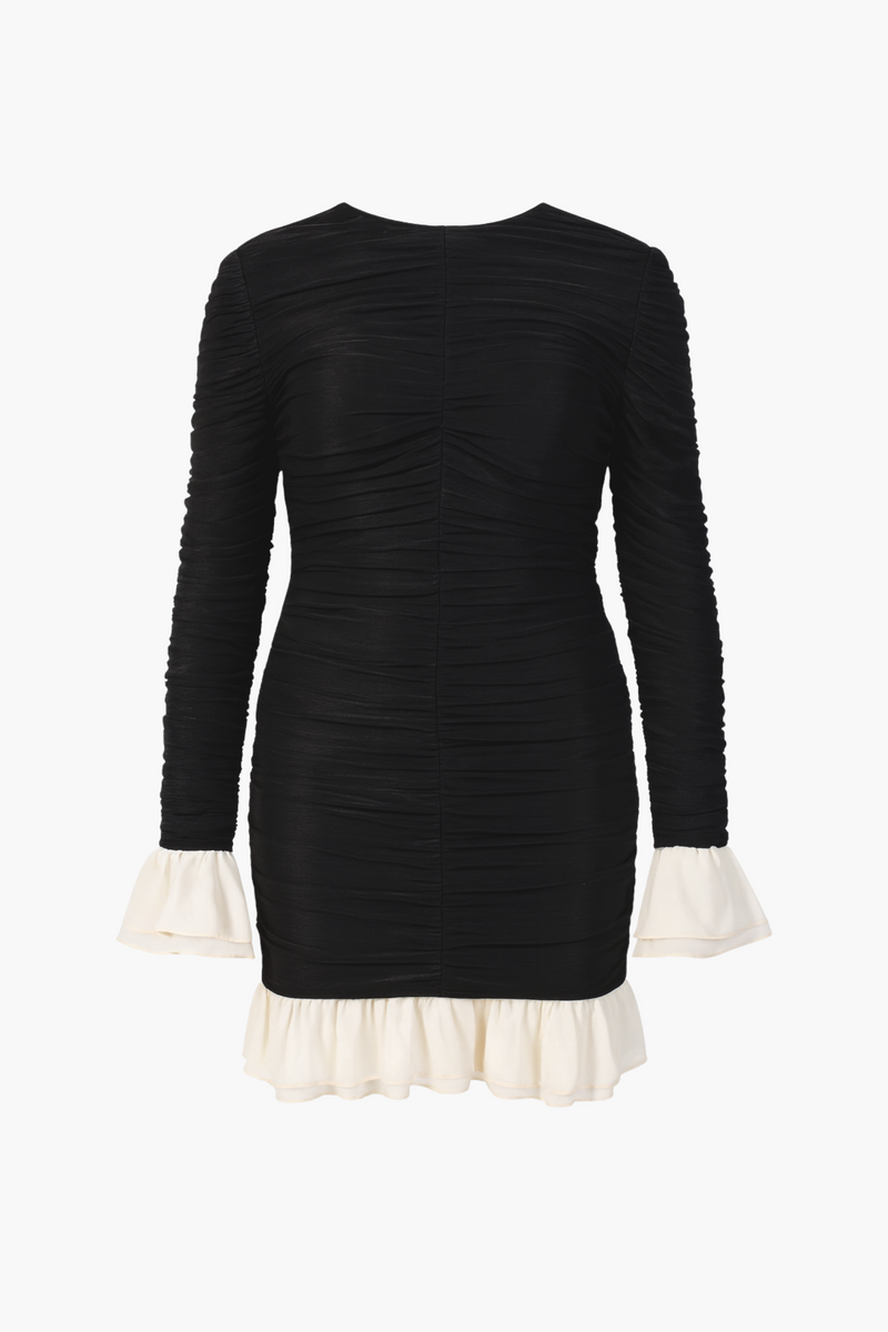 Opalina Ruched Mini Dress - honey