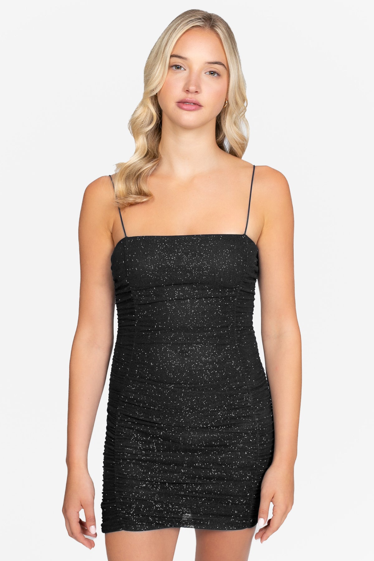 Penelope Shimmer Mesh Mini Dress