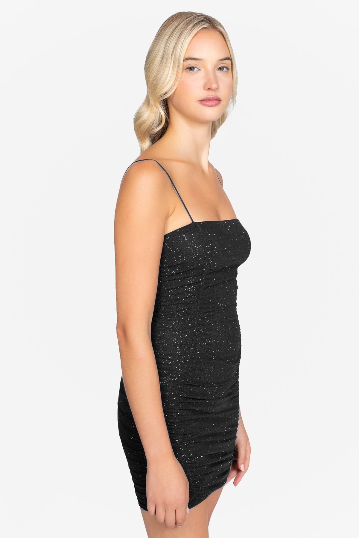 Penelope Shimmer Mesh Mini Dress