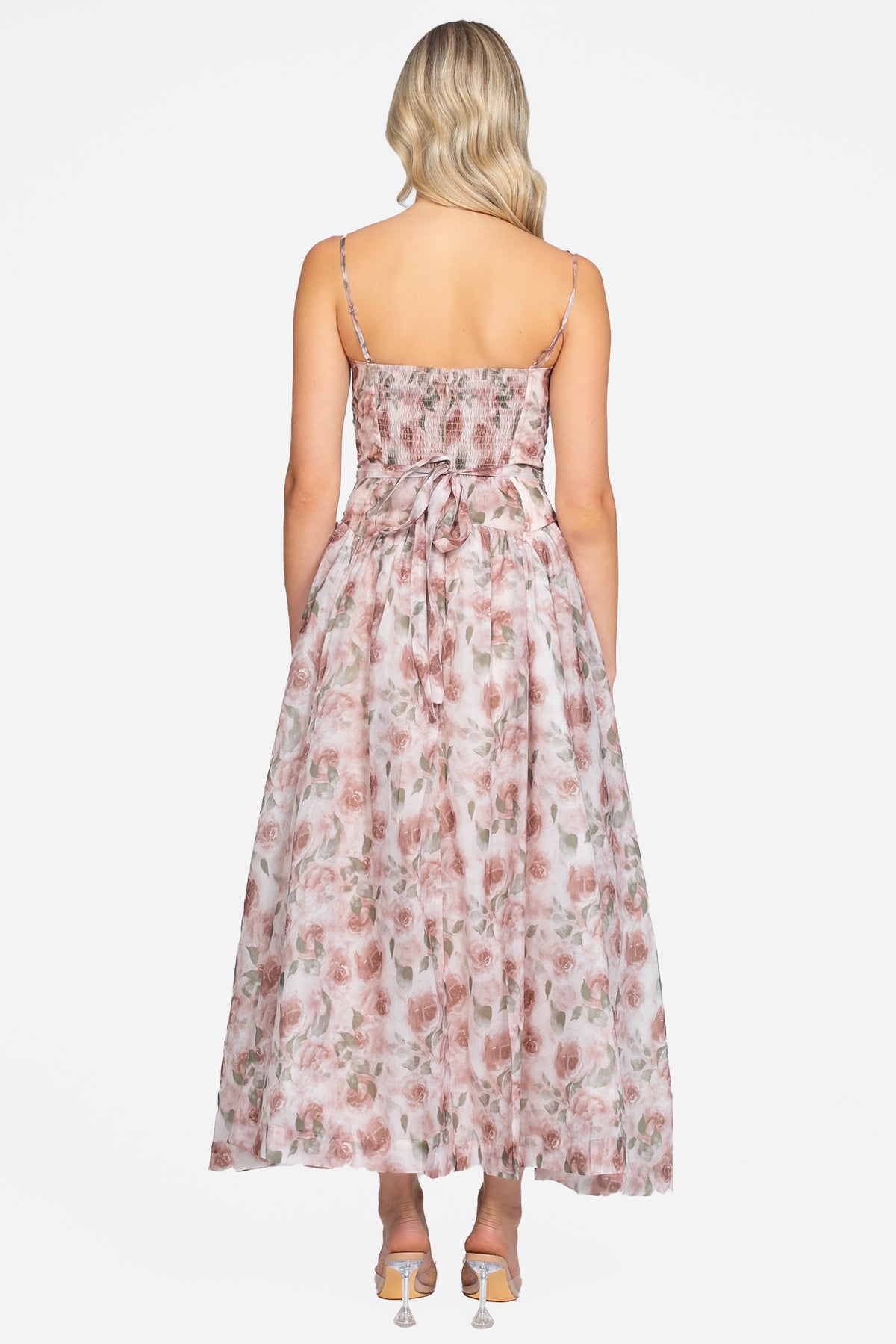 Celestine Floral Organza Midi Dress