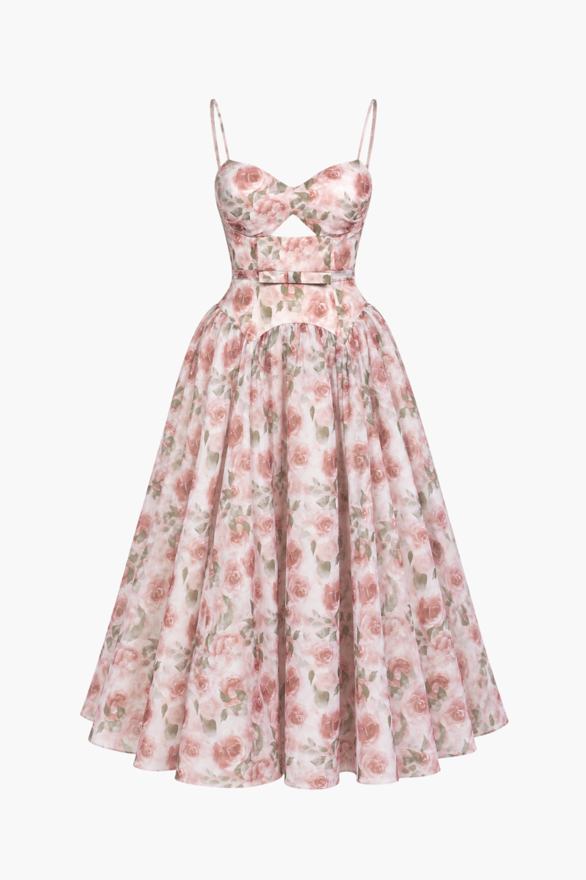 Celestine Floral Organza Midi Dress