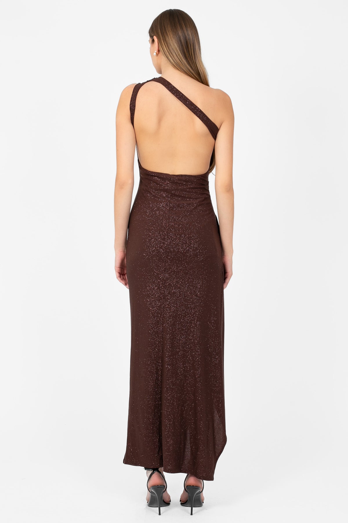 Elysia Ruched Maxi Dress - honey