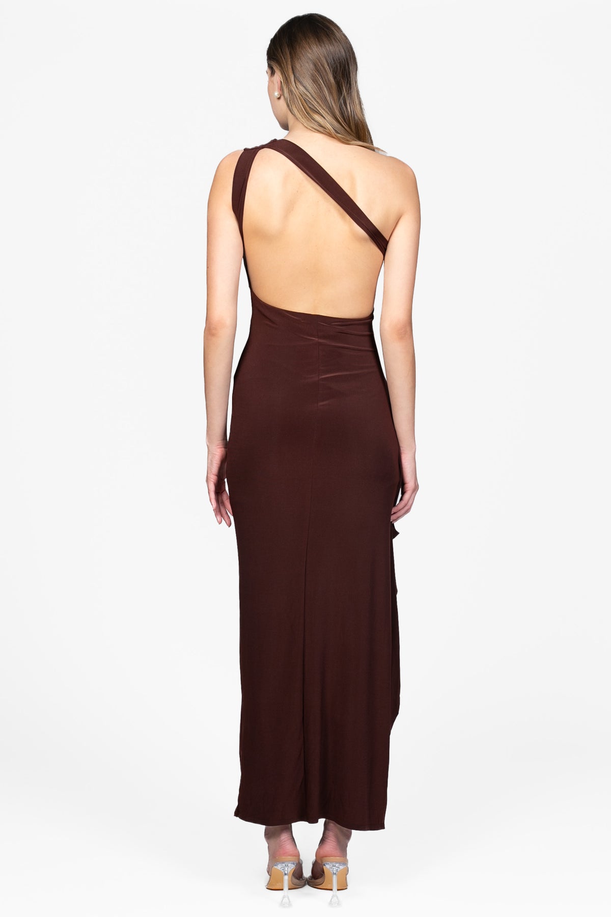 Vesper One-Shoulder Maxi Dress - honey