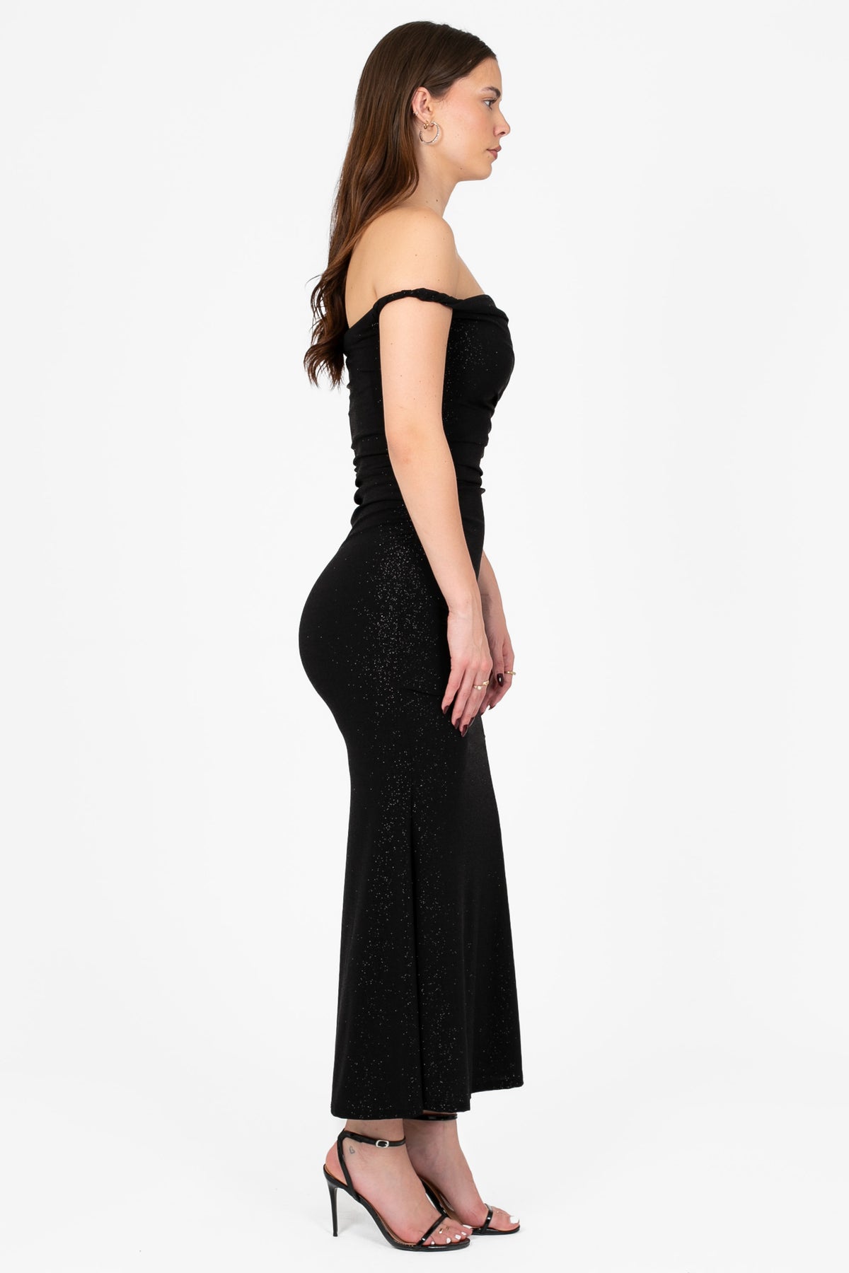 Celestia Ruched Midi Dress - honey