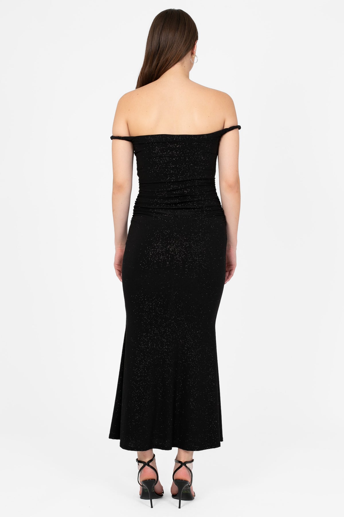 Celestia Ruched Midi Dress - honey