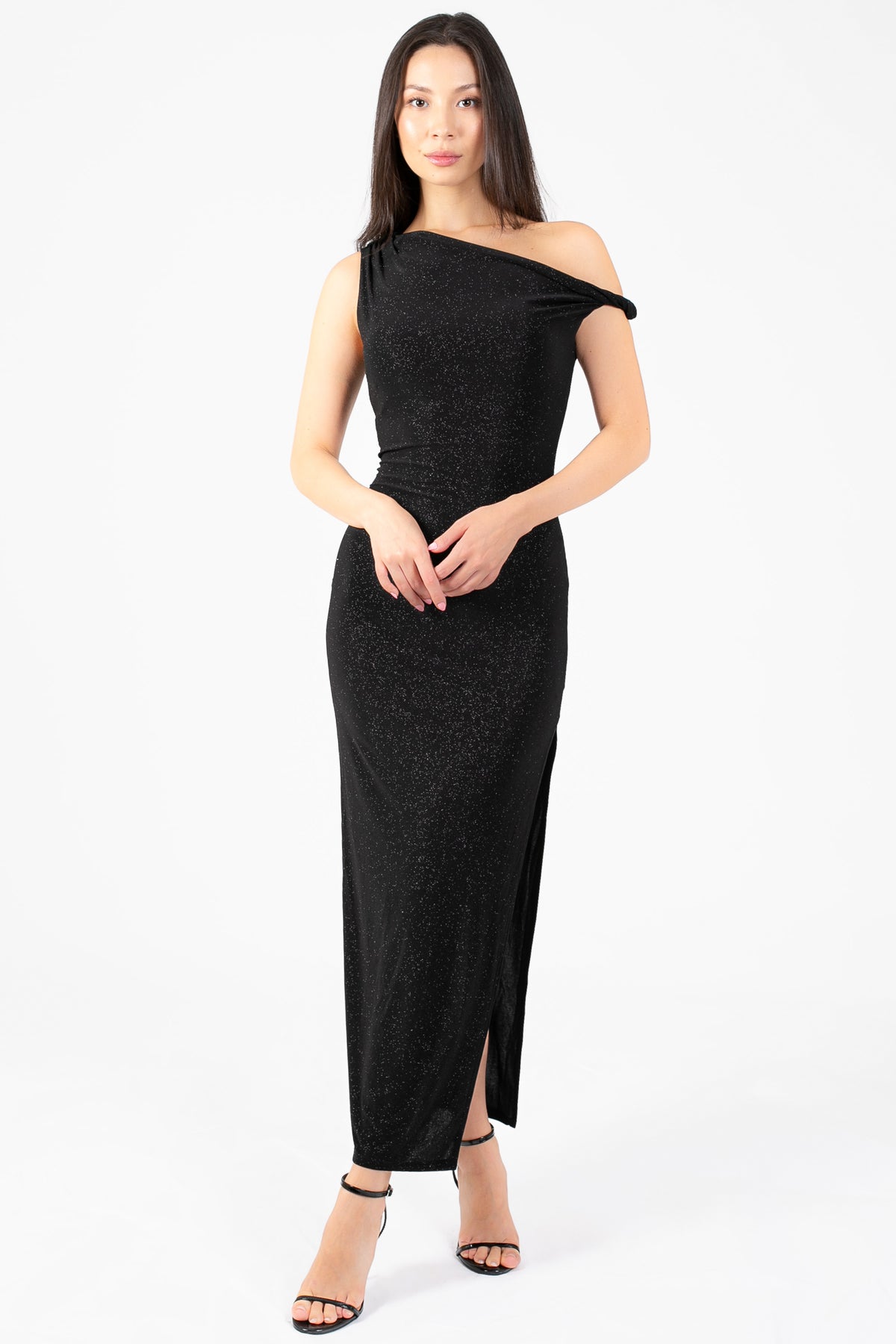 The Midnight Muse Ruched Maxi Dress - honey