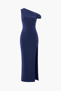 Soraya Mesh Ruched Maxi Dress