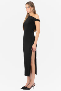 Soraya Mesh Ruched Maxi Dress