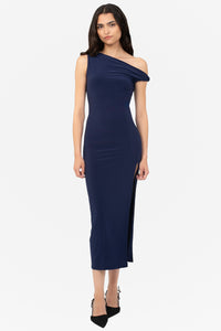 Soraya Mesh Ruched Maxi Dress