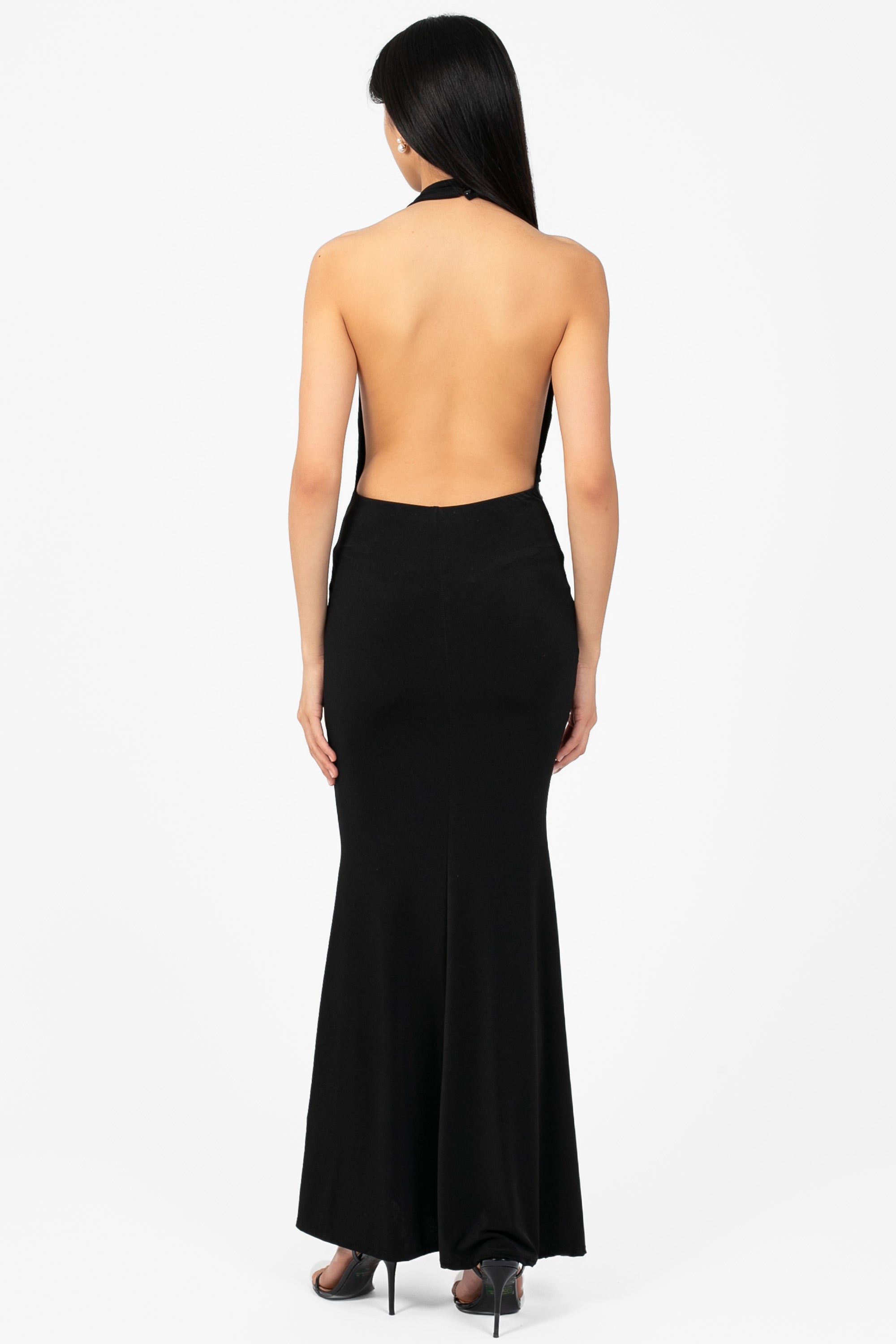 Odessa Cowl Halter Midi Dress