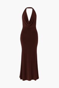 Odessa Cowl Halter Midi Dress