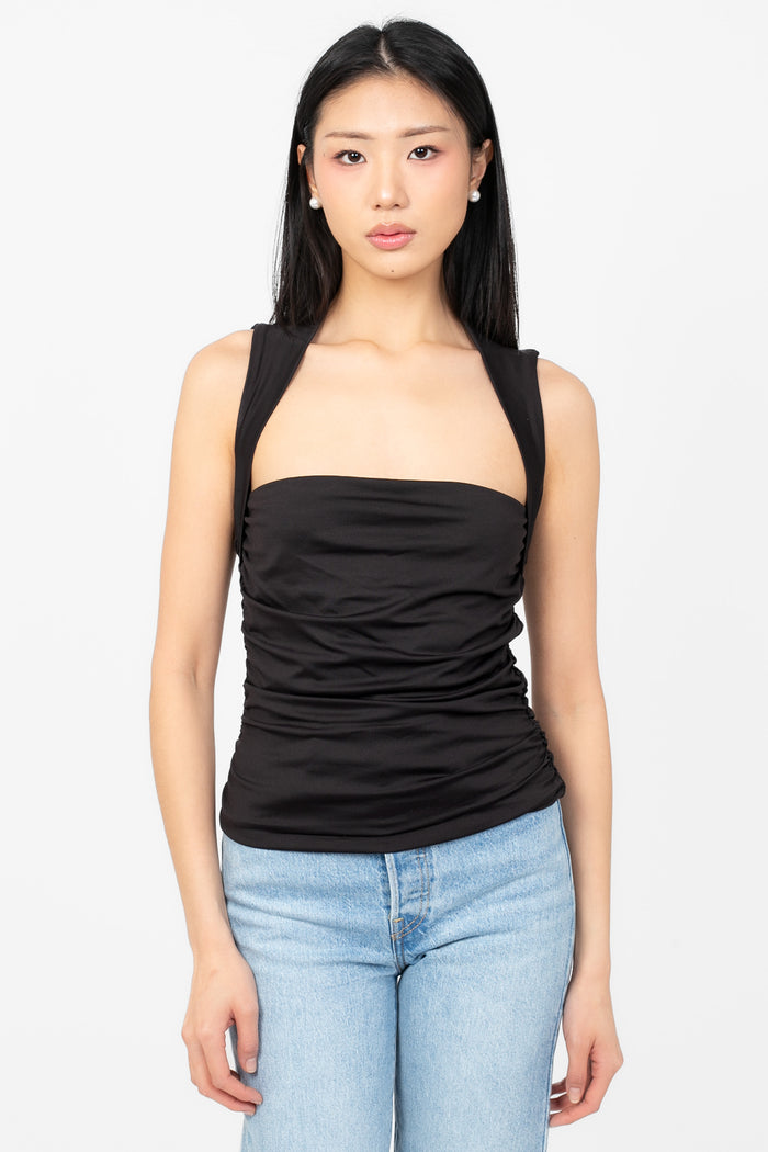 Eliza Ruched Top - honey