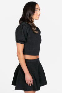 Vera Cropped Knit Sweater