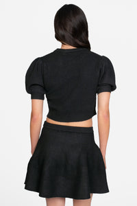 Vera Cropped Knit Sweater