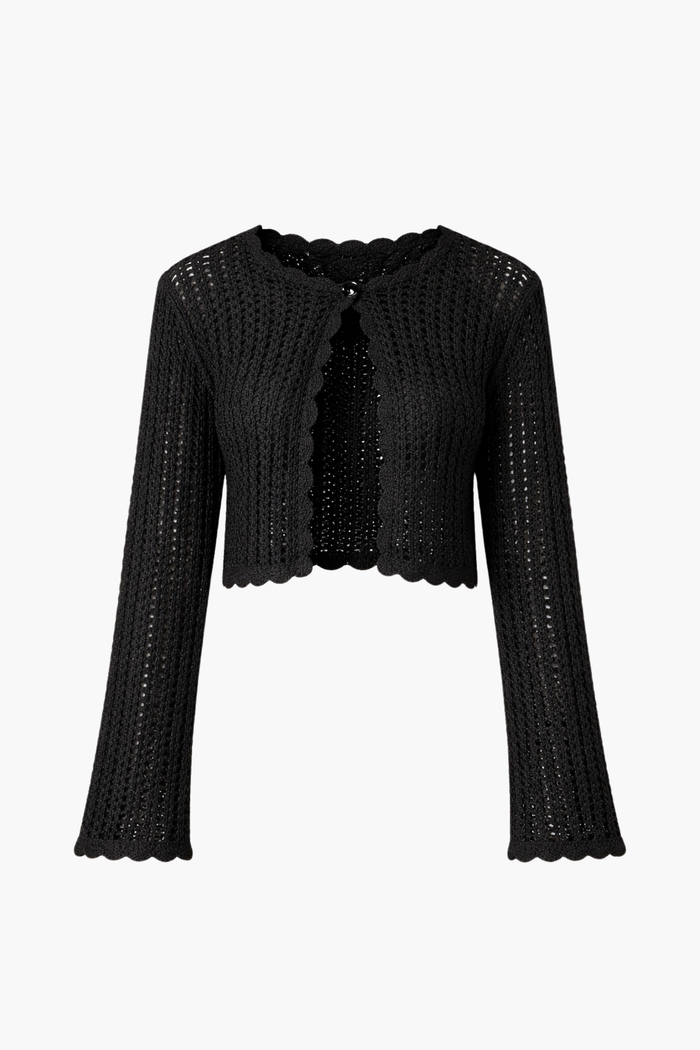 Elody Crochet Sweater - honey