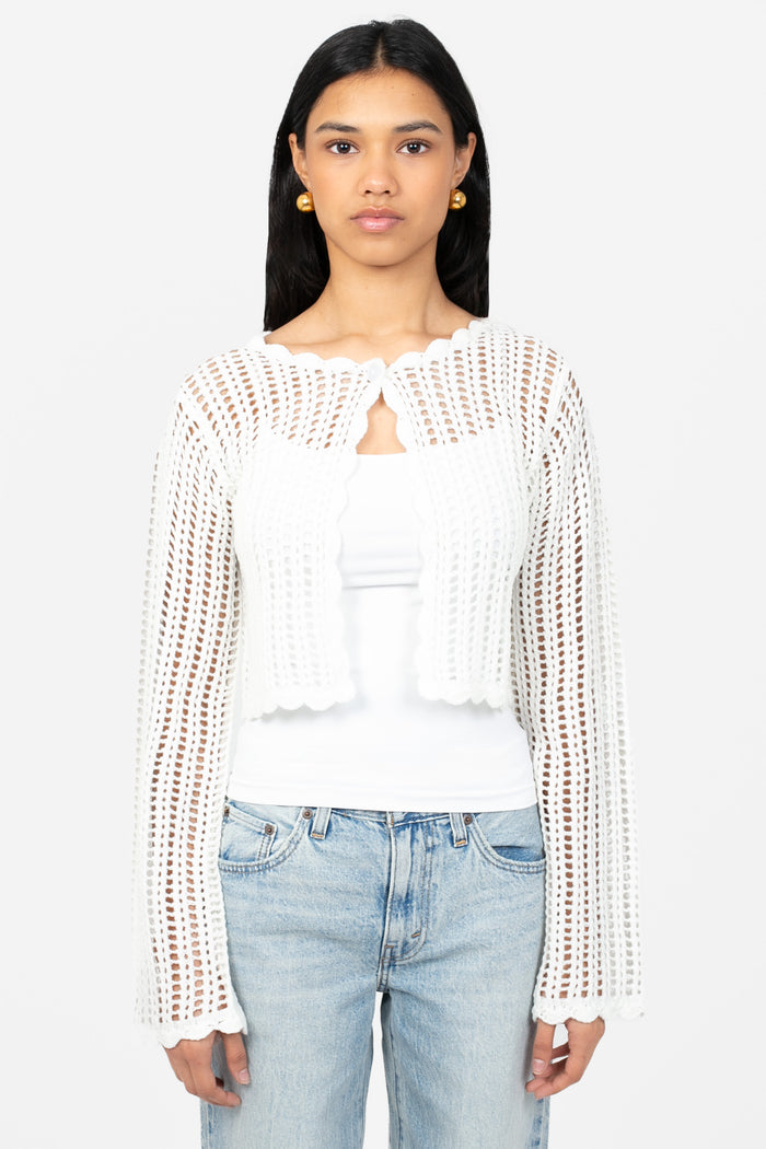 Elody Crochet Sweater - honey