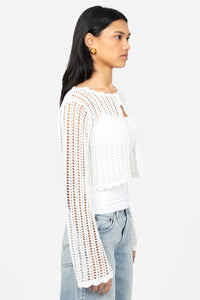 Elody Crochet Sweater - honey