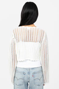 Elody Crochet Sweater - honey