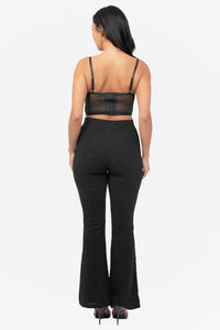 Veda Metallic Flare Pants