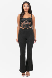 Veda Metallic Flare Pants