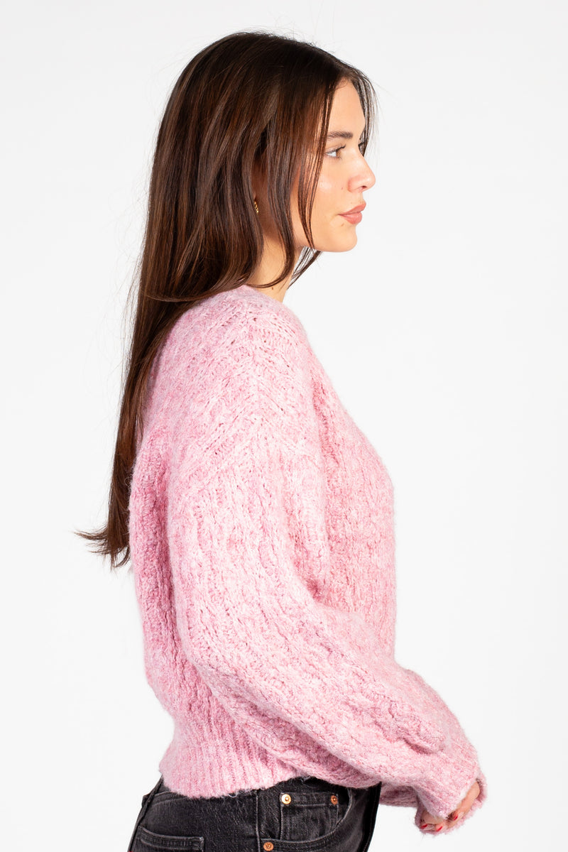 Matilda Chunky Knit Sweater - honey