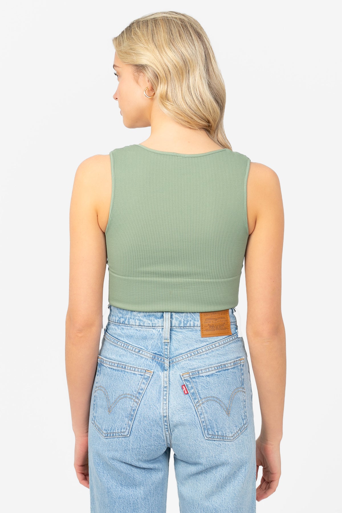 Nikibiki® Ribbed Deep V Tank Top