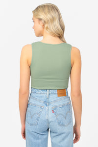 Nikibiki® Ribbed Deep V Tank Top