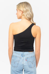 Nikibiki® Ribbed One Shoulder Crop Top