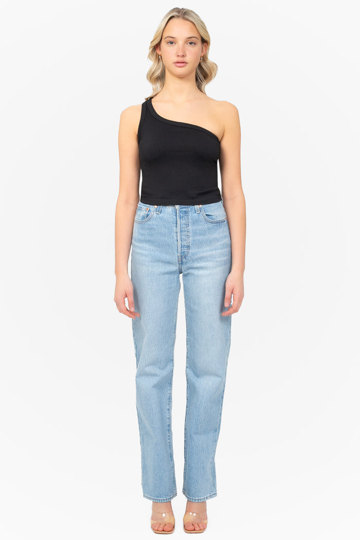 Nikibiki® Ribbed One Shoulder Crop Top