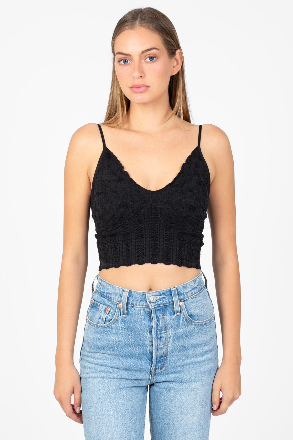 NikiBiki® Lace Textured Bralette - honey