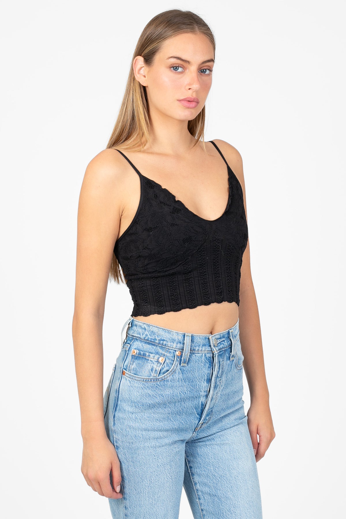 NikiBiki® Lace Textured Bralette - honey