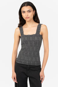 Nikibiki® Floral Textured Lace Tank Top