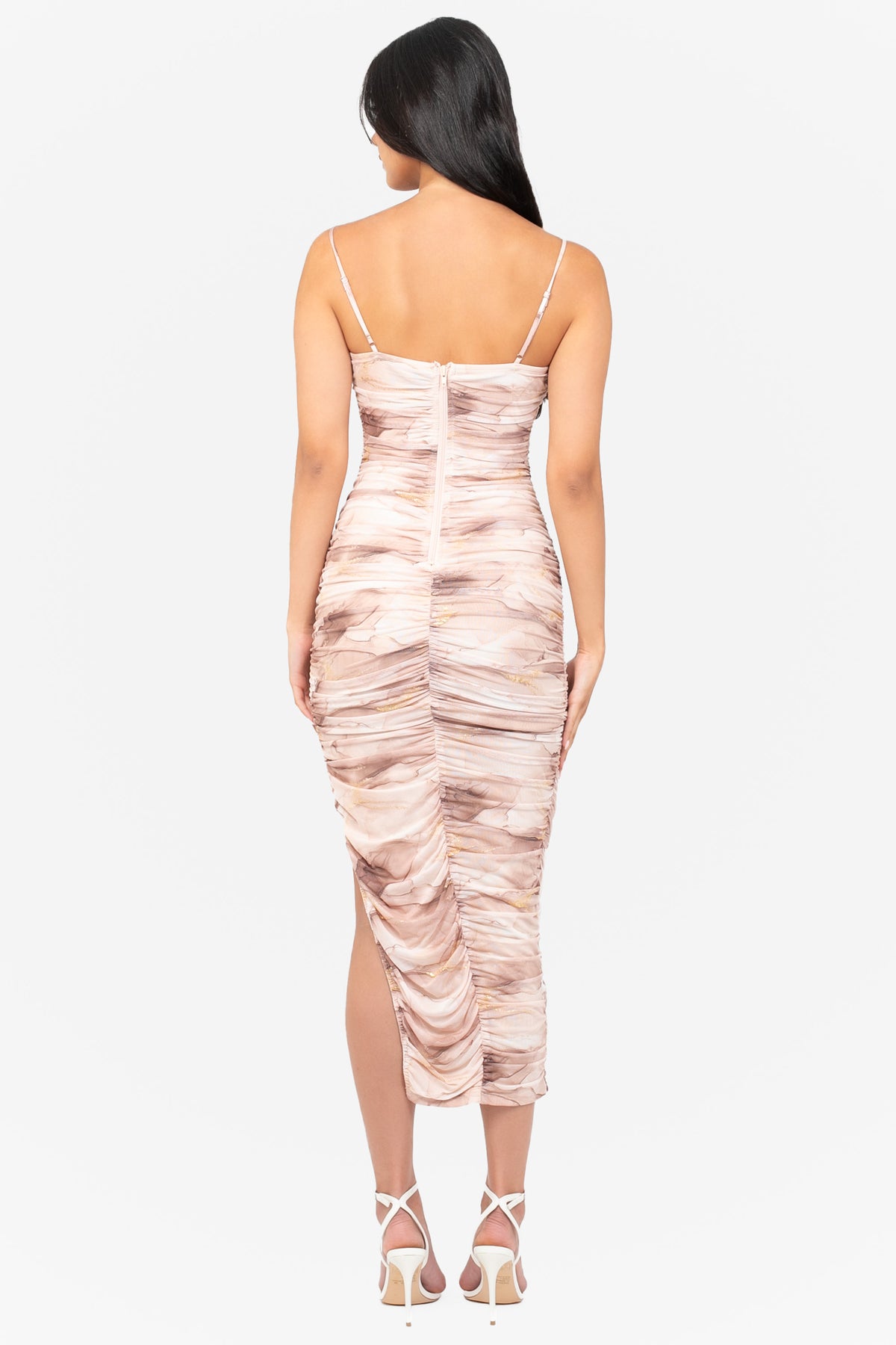 Margot Mesh Printed Midi Dress