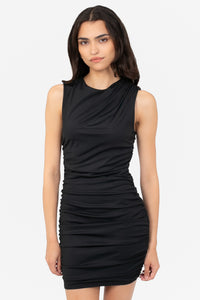 Mika Mesh Ruched Mini Dress